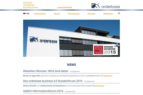 orderbase.de site used Orderbase