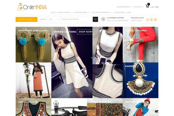 Mindig theme site design template sample