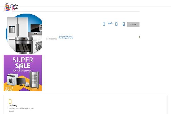 Site using Martfury-addons plugin