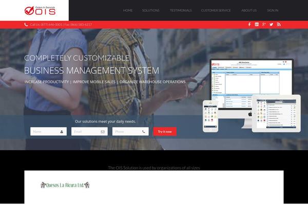 Shard theme site design template sample