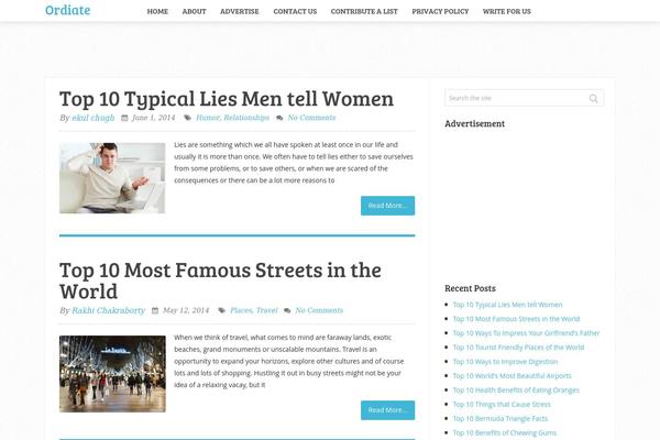 Newsever theme site design template sample