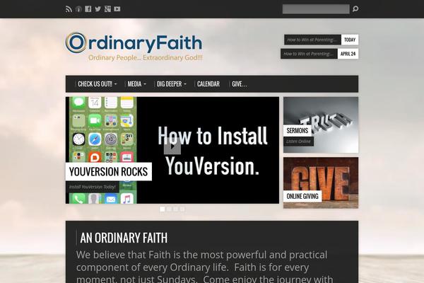 Resurrect theme site design template sample