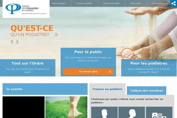 ordredespodiatres.qc.ca site used Ordre_podiatres