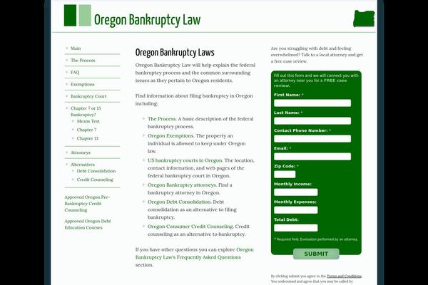 Focus theme site design template sample