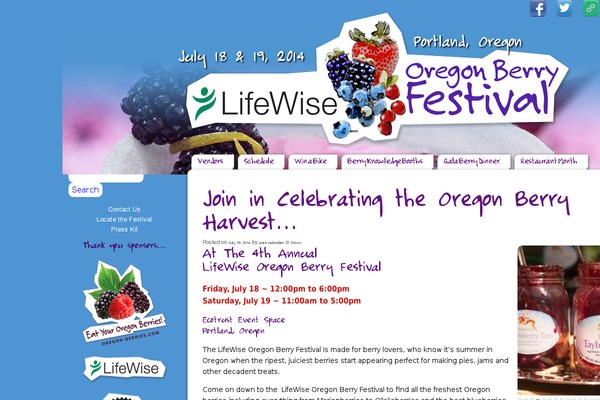 oregonberryfestival.com site used Surely