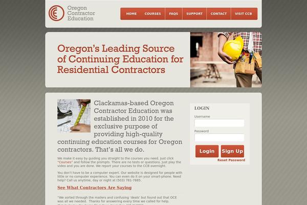 Oregon theme site design template sample