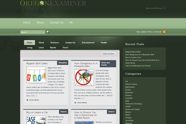 oregonexaminer.com site used Myweblog