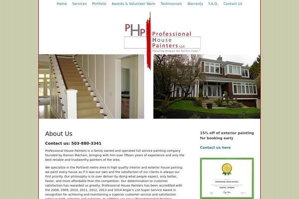 oregonpropainters.com site used Tentbloggerstarter_10