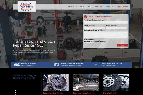 oregontransmissioncenter.com site used Bootpress