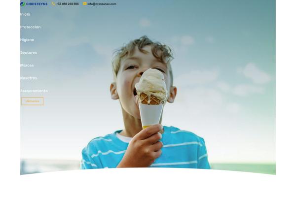 The7 Child theme site design template sample