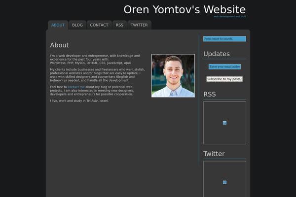 Slate theme site design template sample