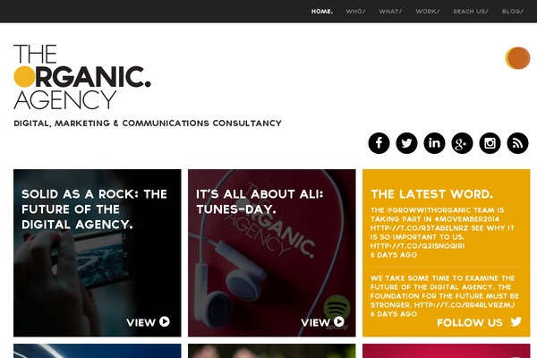 Organic theme site design template sample