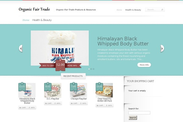 Boutique theme site design template sample