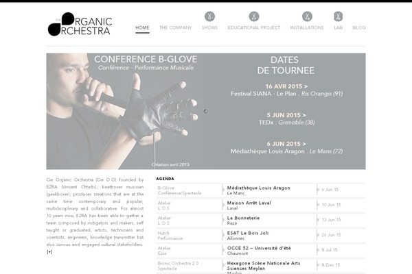 organic-orchestra.com site used Angular