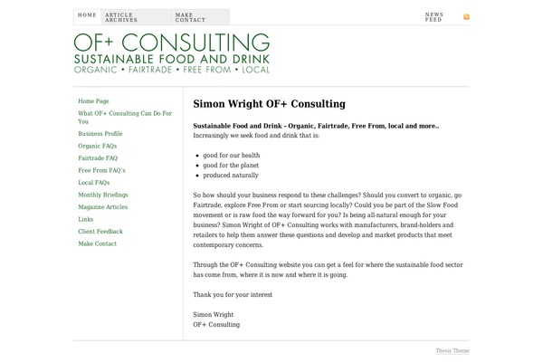 Thesis theme site design template sample