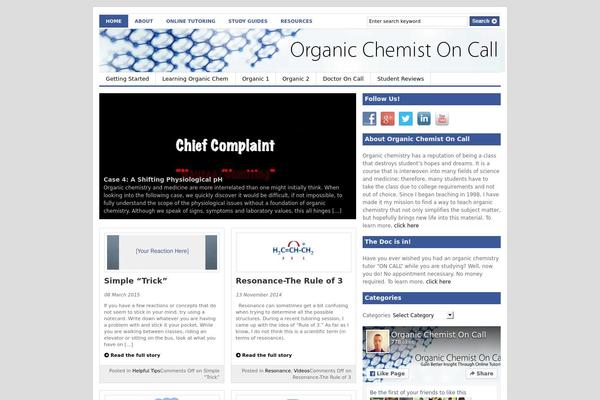 organicchemistoncall.com site used Gazette
