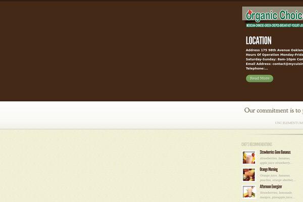 MyCuisine theme site design template sample