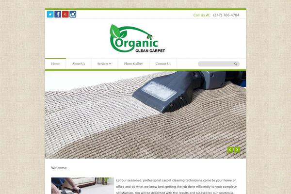 Organic Shop theme site design template sample