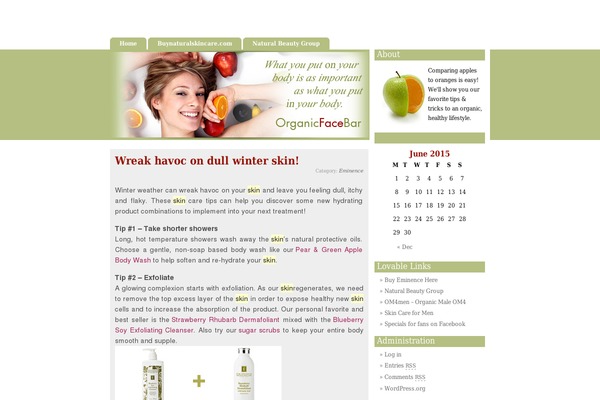 organicfacebar.com site used Strawberry Blend