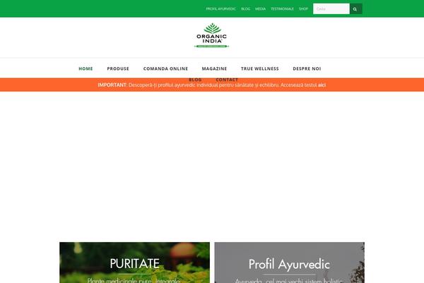 Organics theme site design template sample