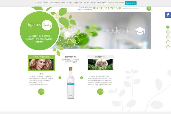 organicsbeauty.pl site used Ob