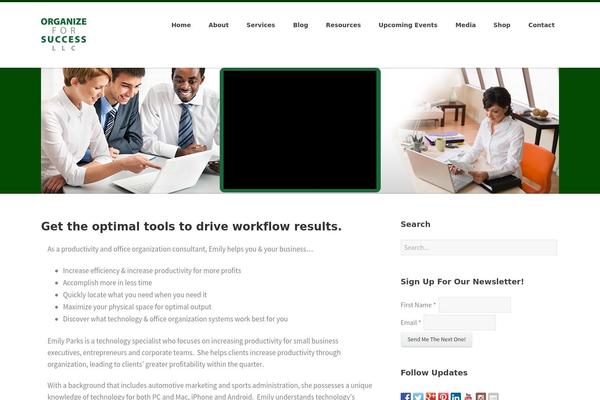 Moxie theme site design template sample