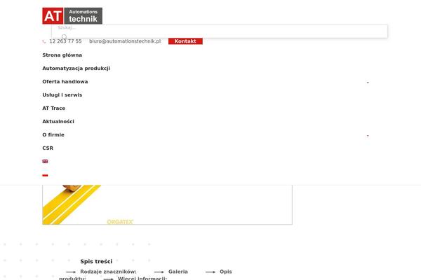 orgatex.com.pl site used Automationstechnik