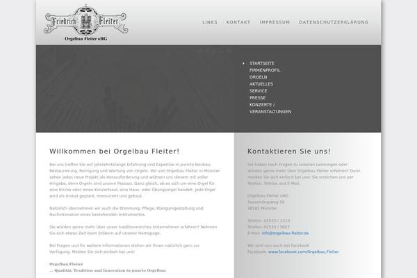 Stockholm Child theme site design template sample