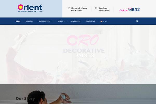 orient-paints.com site used Megaproject