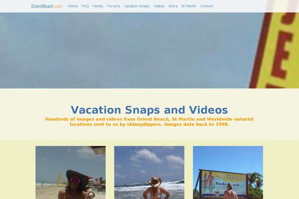 orientbeach.com site used Tesseract-free-theme