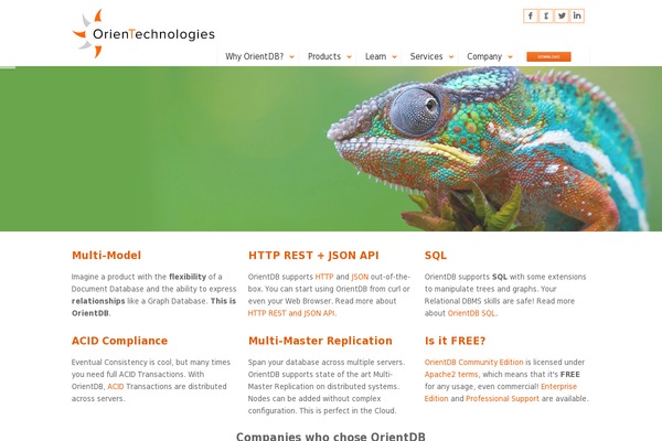 orientechnologies.com site used Primeport
