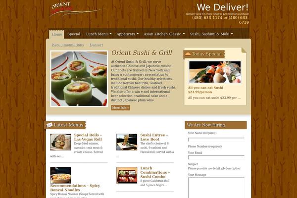 orientsushi.com site used Gourmet