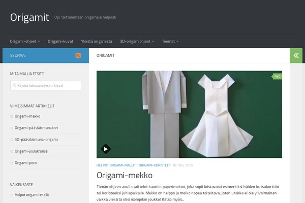 Hueman theme site design template sample