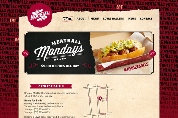 originalmeatballcompany.com.au site used Omw