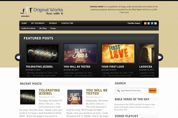 Bold News theme site design template sample