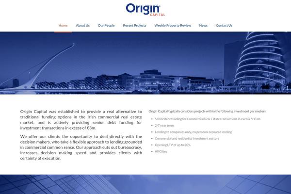 origincapital.ie site used Origin-capital-theme