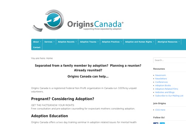 originscanada.org site used Canvas515