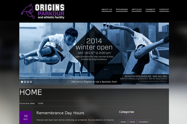 originsparkour.com site used Health006_origins-child-theme