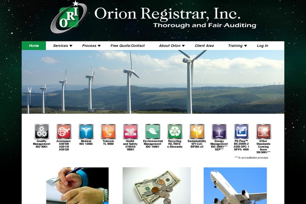 Orion theme site design template sample