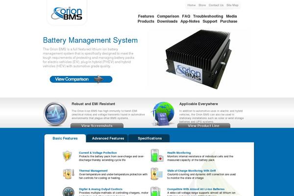 Orion theme site design template sample