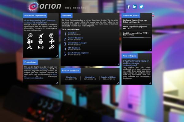 Horizon theme site design template sample