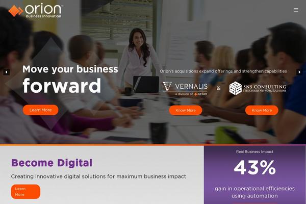 Orion theme site design template sample