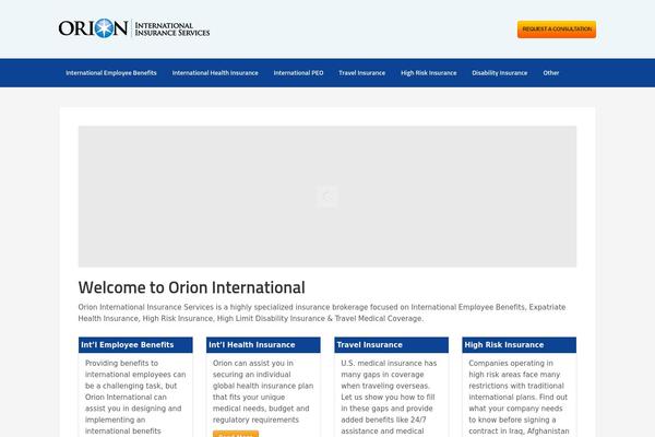 Enterprise Pro theme site design template sample