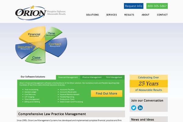 Orion theme site design template sample