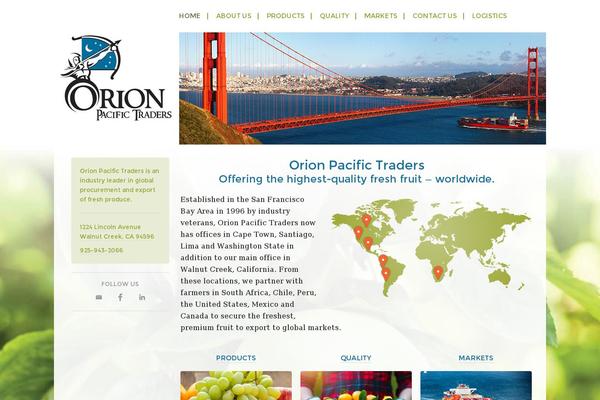 orionpacific.com site used Orion-pacific-traders-theme