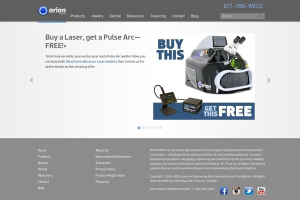orionwelders.com site used Sunstone