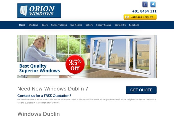 Orion theme site design template sample