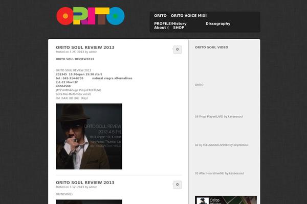oritosoul.com site used Side Blog