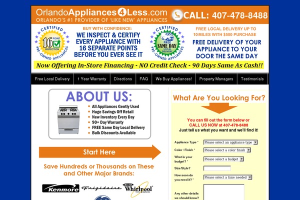 orlandoappliances4less.com site used Frugal_35