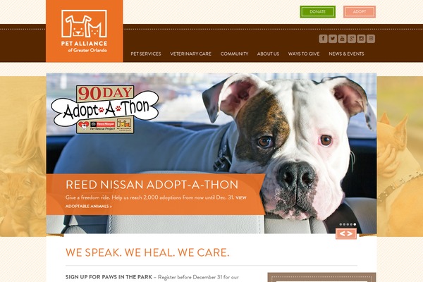 orlandopets.org site used Spine2